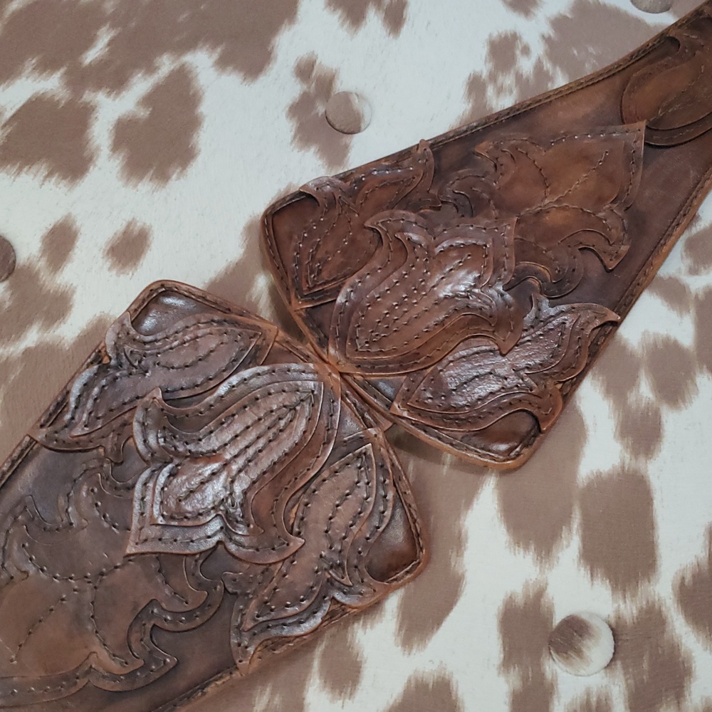 NWT Roberto Cavalli Layered Leather Western Chic Corset Belt - Picture 7 of 13